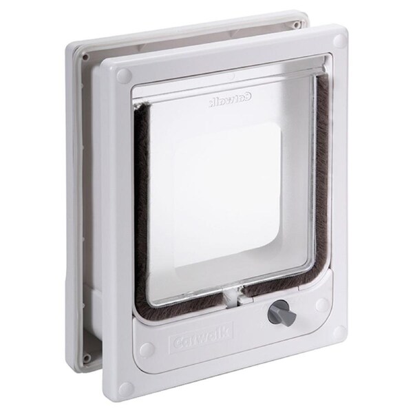 Pet-Tek Wood Fitting Multi-Magnetic Cat Door White