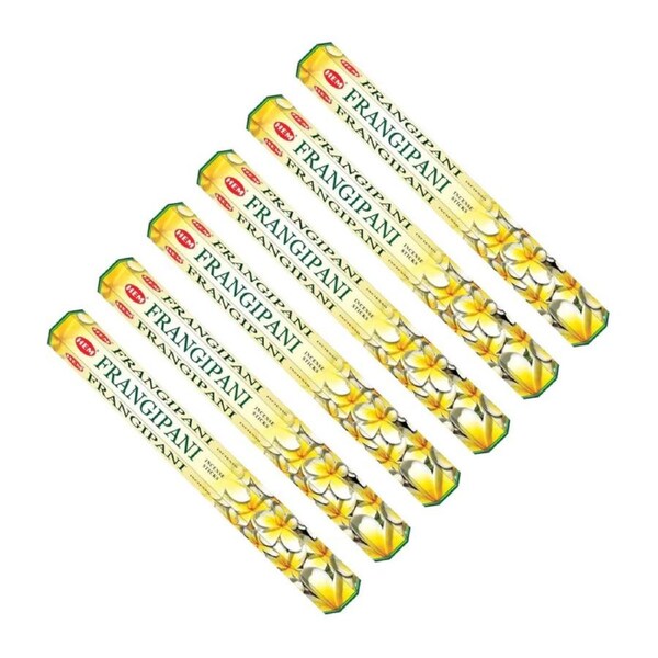 HEM Hexa Frangipani Incense Sticks – 6 × Hexagonal Packs (120 Sticks)