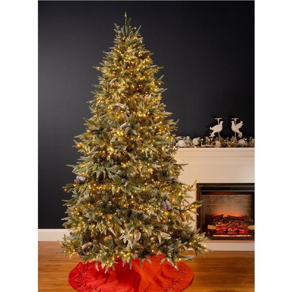Birmingham Frosted Fir 12ft / 360cm Pre-Lit Christmas Tree