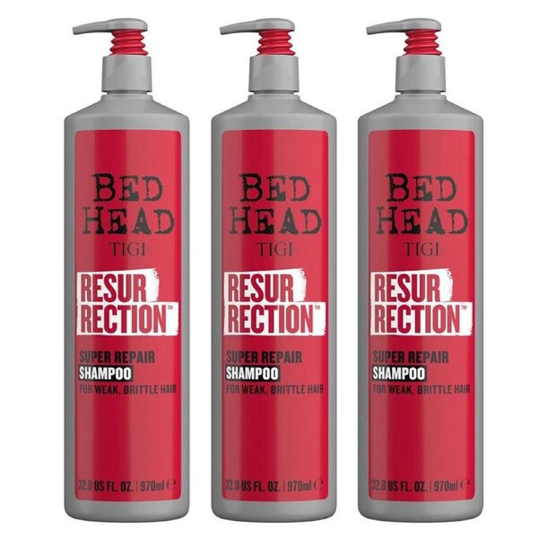 3PK Bed Head Tigi Resurrection Super Repair Conditioner 970ml Weak Brittle Hair