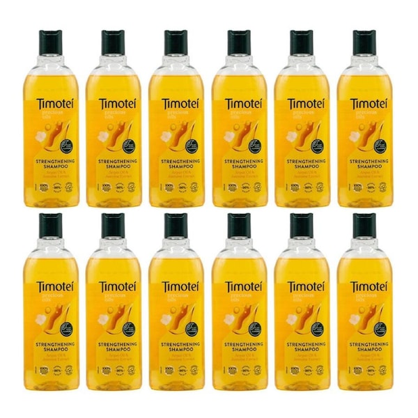 12PK Timotei Strengthening Shampoo 300ml Argan Oil & Jasmine Hair Repair