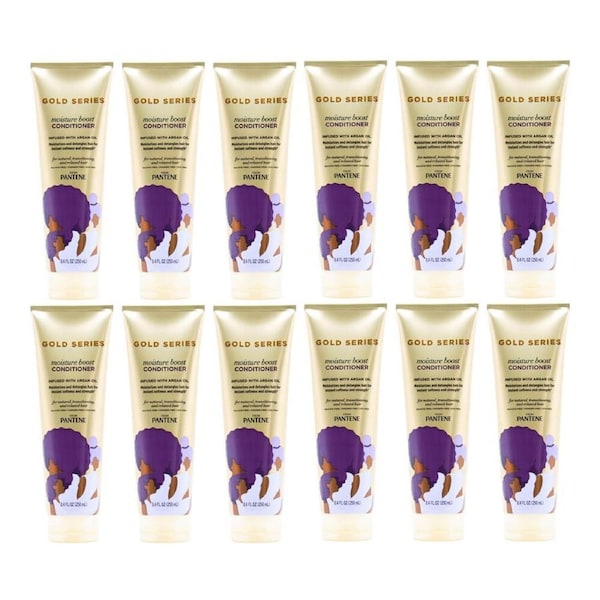 12PK Pantene Moisture Boost Conditioner 250ml Gold Series Nourishing