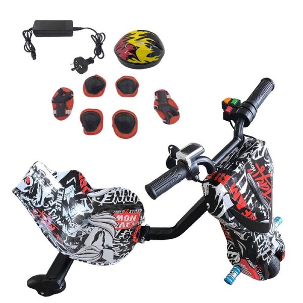 Electric Drift Go Kart For Kids 3 Wheel Ride On Trike With Bluetooth & 350W Pirate