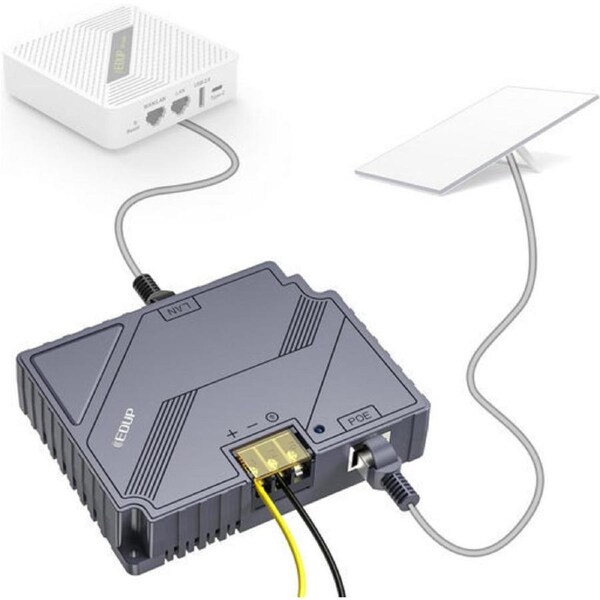 STL-POE150 2-in-1 POE Injector DC Voltage Converter 150W for Networking Setup