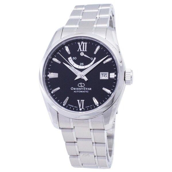 Orient Star Automatic 22 Jewels RE-AU0004B00B Mens Watch Power Reserve Japan Made Black Dial Stainless Steel 100M