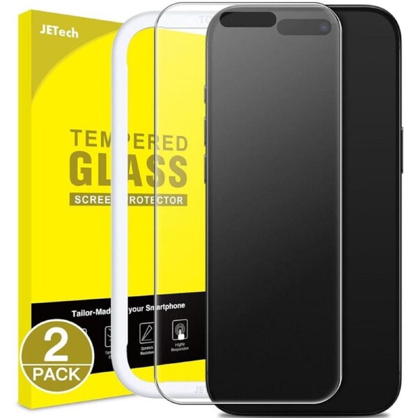 JETech 2-Pack Matte Screen Protector for iPhone 17 Air, Anti-Glare 9H Tempered Glass Film, Anti-Fingerprint, Smooth Touch, Easy Installation, Case-Friendly, 6.5-Inch Display