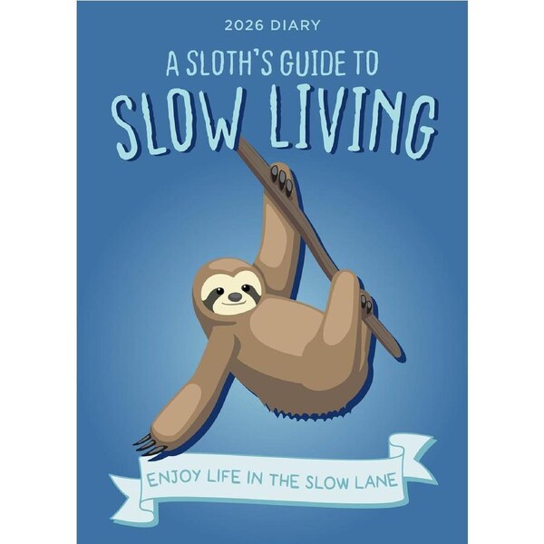 2026 Diary A Sloth's Guide to Slow Living Week to View by Paper Pocket