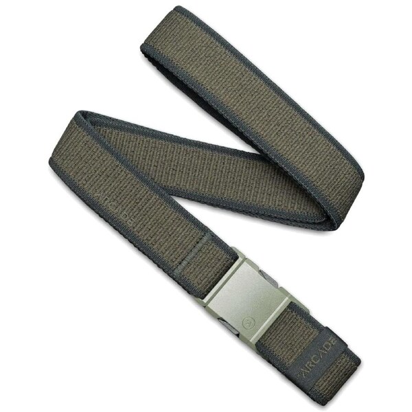 Arcade Carto A2 Slim Stretch Belt in Ivy Green/Jalapeno w/ Travel Friendly Buckle - One Size