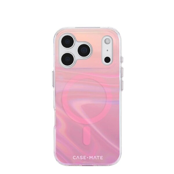 Case-Mate Peach Bubble MagSafe Case for iPhone 17 Pro - Iridescent