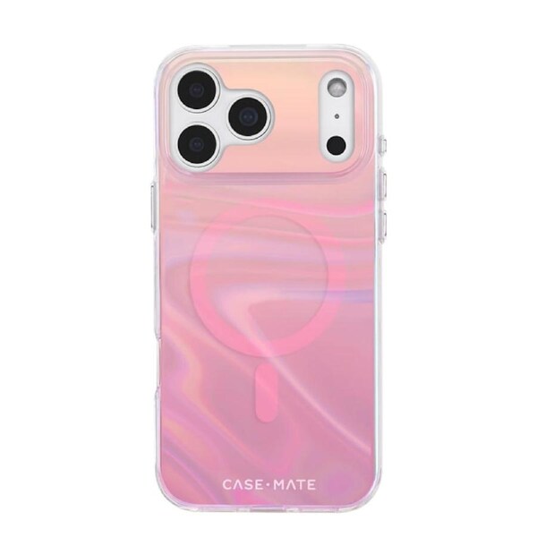 Case-Mate Peach Bubble MagSafe Case for iPhone 17 Pro Max - Iridescent