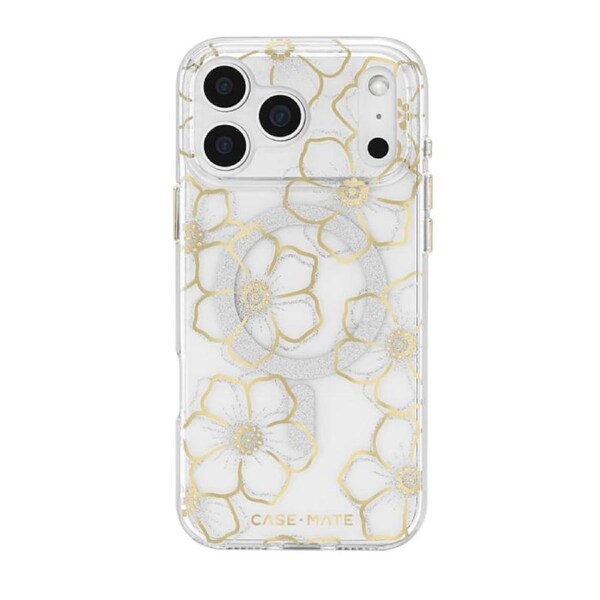 Case-Mate Floral Gems MagSafe Case for iPhone 17 Pro Max - Gold