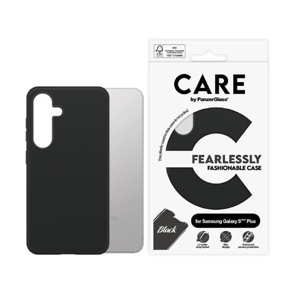 PanzerGlass CARE Fashionable Case for Samsung Galaxy S25+ (S25 Plus)- Black