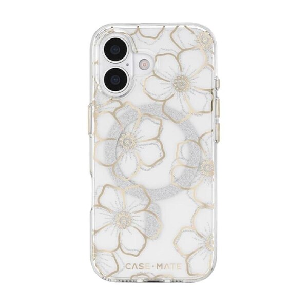 Case-Mate Floral Gems MagSafe Case for Apple iPhone 17 - Gold