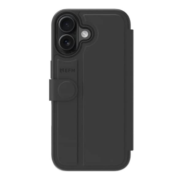 EFM Venice Wallet Case for Apple iPhone 17- Black