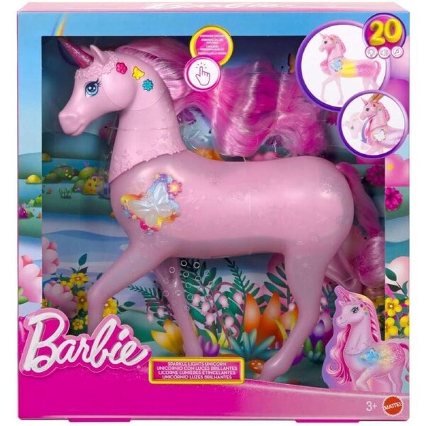 Barbie Sparkle Lights Unicorn Pony