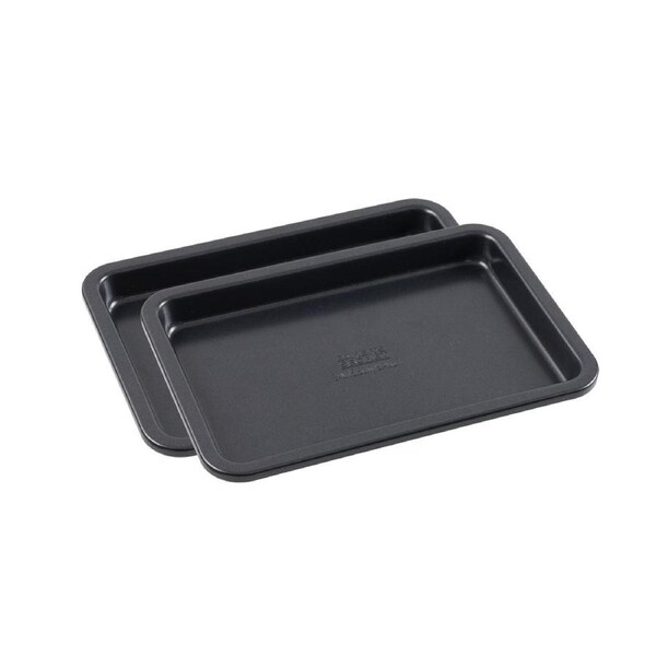 2x Bakers Secret Baking/Baker Oven Tray Non Stick Chemical Free 24x15.5cm