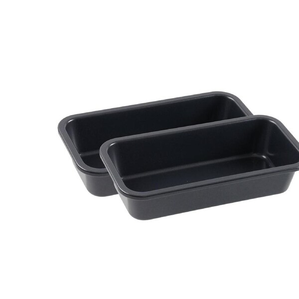 2x Bakers Secret Loaf Tin Non Stick Heavy Duty Oven/Microwave 28x13cm