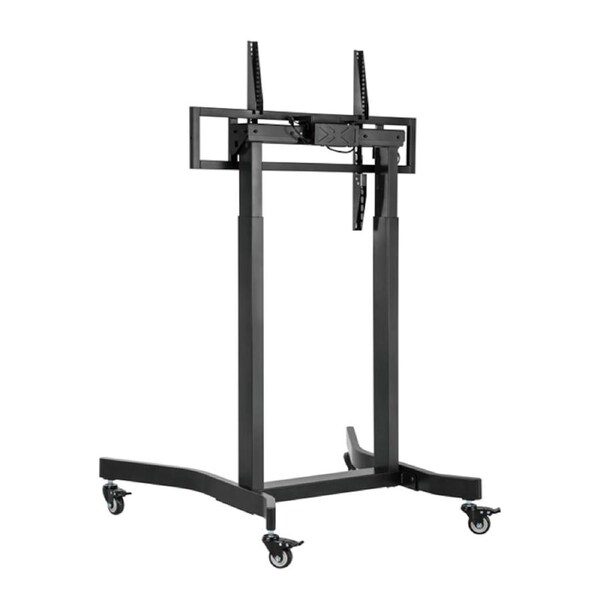 Brateck Standard Motorized TV Cart Fit 55'-100' Up to 120kg- Matte Black , VESA Compatible: 200x200 up to 800x600
