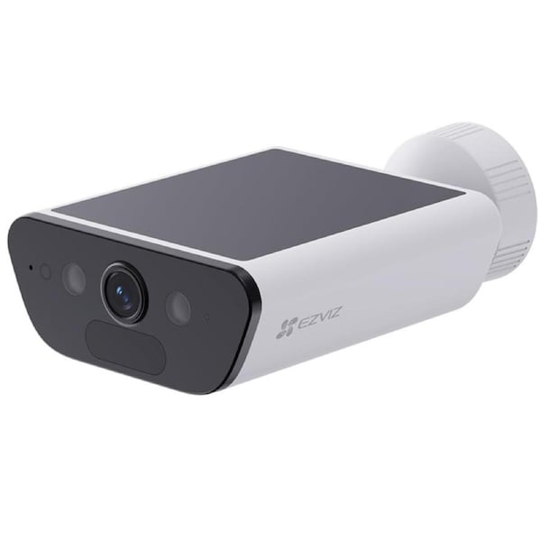 EZVIZ CB5 8MP 4K Outdoor WiFi Battery Solar Charge White Camera