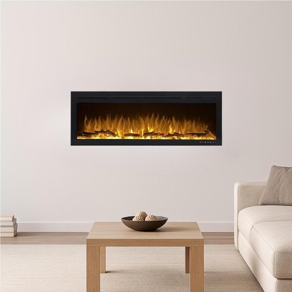Aurelia 60" Built-in Recessed / Wall mounted Heater Electric Fireplace