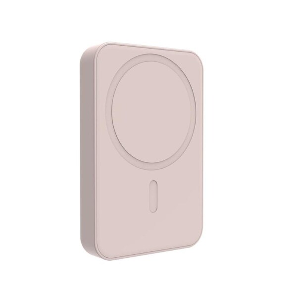 Laser 5000mAh Slim Magnetic Power Bank Transcendent Pink Wireless Pocket Charger