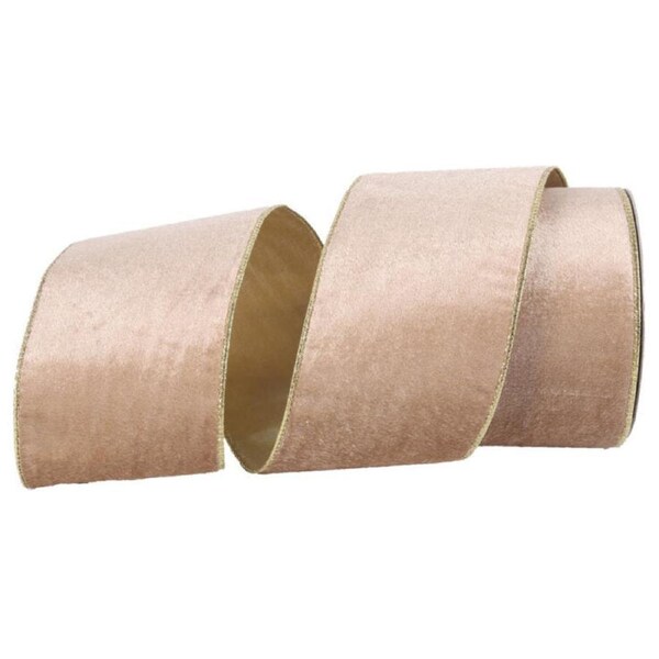 GOLD Velour Double Layer Ribbon 10cm x 10m