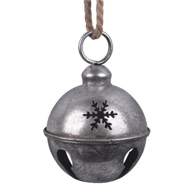 Antique Silver Metal Bell 16cm