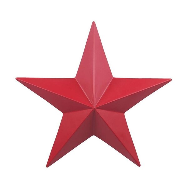 Red Metal Star Hanging Ornament 31.5cm