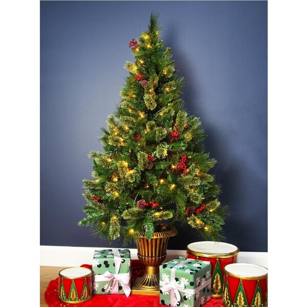 New Hampshire Potted Pine 5f/150cm Pre-Lit Christmas Tree