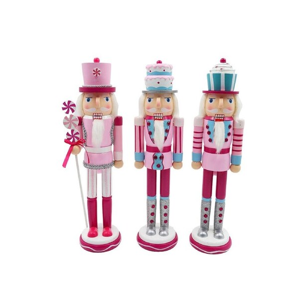 The Candyland Guards 3 Nutcrackers 38cm