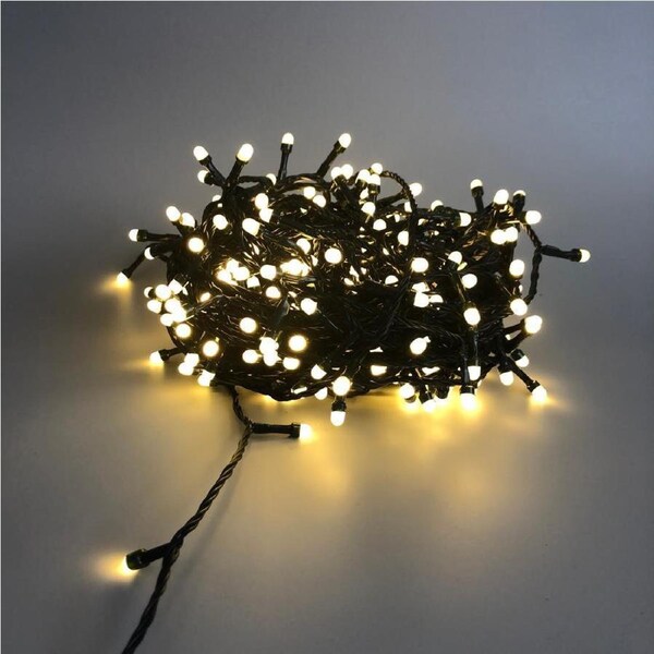320 WARM WHITE Led 8mm Frosted Fairy Lights