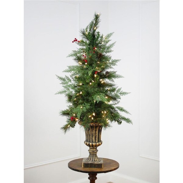 Edinburgh Potted Pine 4ft/120cm Pre-Lit Christmas Tree
