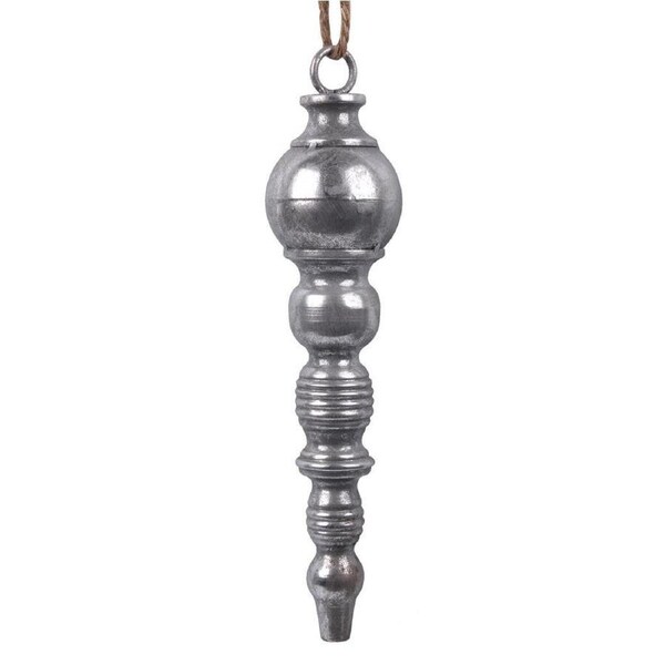 Antique Silver Metal Finial 35cm