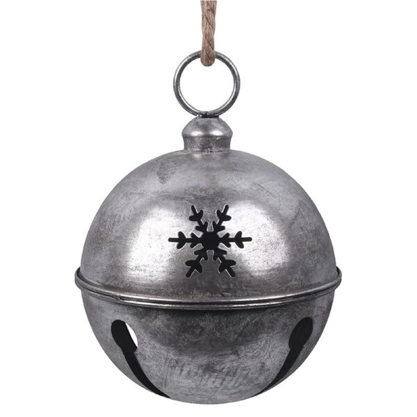 Antique Silver Metal Bell 24cm