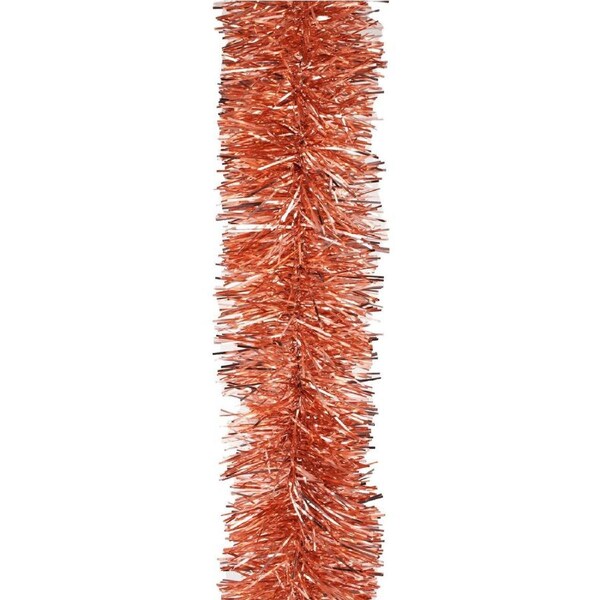 50m ROSE GOLD Christmas Tinsel 75mm wide