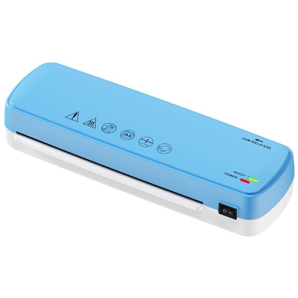 Advwin A4 Thermal Laminator Machine with 5 A4 Laminating Pouches, Quick Warm-Up, for Preserve Doc/Posters/Photos, for Home Office School