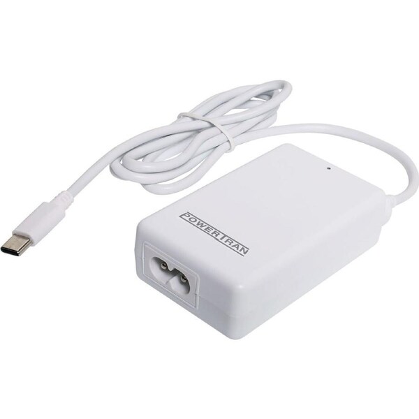 Powertran M8866 USB-C 65W GaN PD Device Laptop Power Supply 76 x 46 x 22mm White