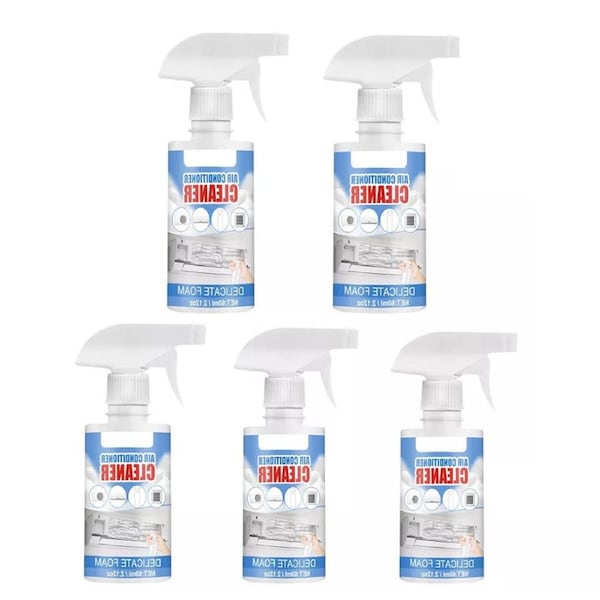 5Pcs Air Conditioner Foaming Cleaner Household Air Con Coil Foam Cleaning Spray