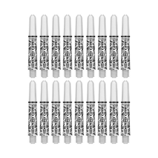 6x 3pc Target Ink Pro Grip Nylon Replacement Dart Shaft 34.5mm Short White