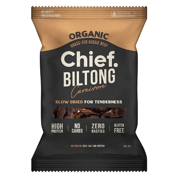 Chief Nutrition Carnivore Biltong Bag 90g