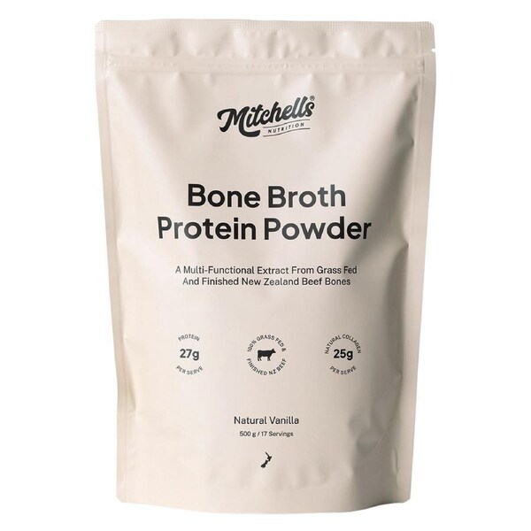 Mitchells Nutrition Bone Broth Protein Powder Vanilla 500g
