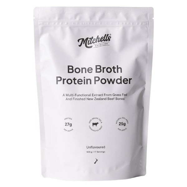 Mitchells Nutrition Bone Broth Protein Powder Unflavoured 500g