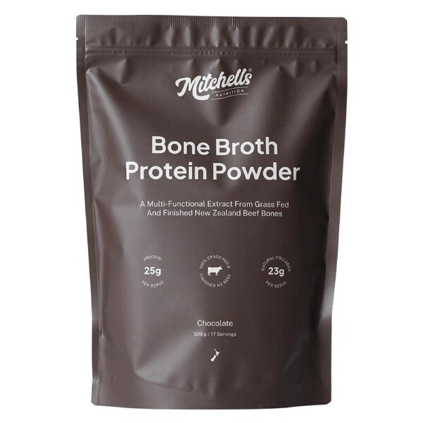 Mitchells Nutrition Bone Broth Protein Powder Chocolate 500g