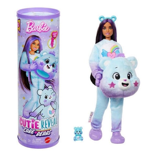 Barbie Cutie Reveal Care Bears Series Doll - Purple