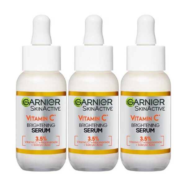 3 x Garnier SkinActive Vitamin C Brightening Serum 15mL
