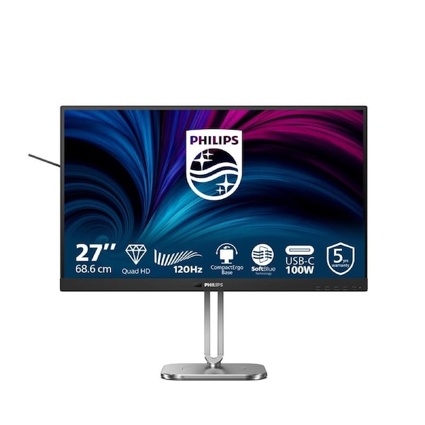 Philips 27B2U4601/75 computer monitor 68,6 cm (27") 2560 x 1440 pixels Quad HD LCD Grey