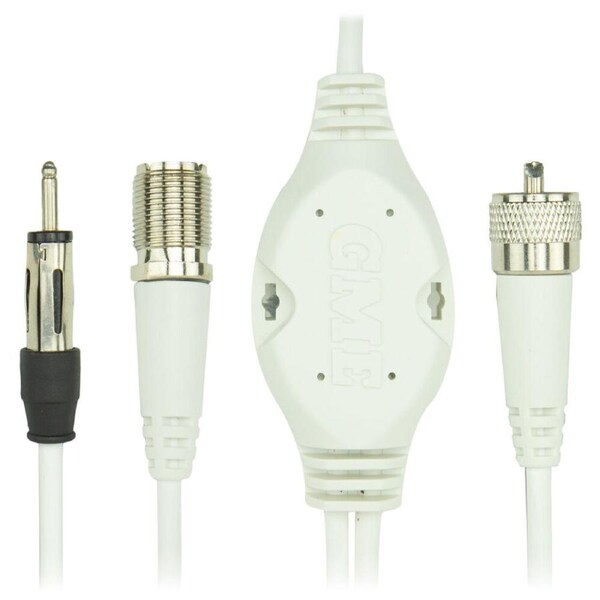 GME VHF 27MHZ AM FM Band Splitter Cable Accessory White