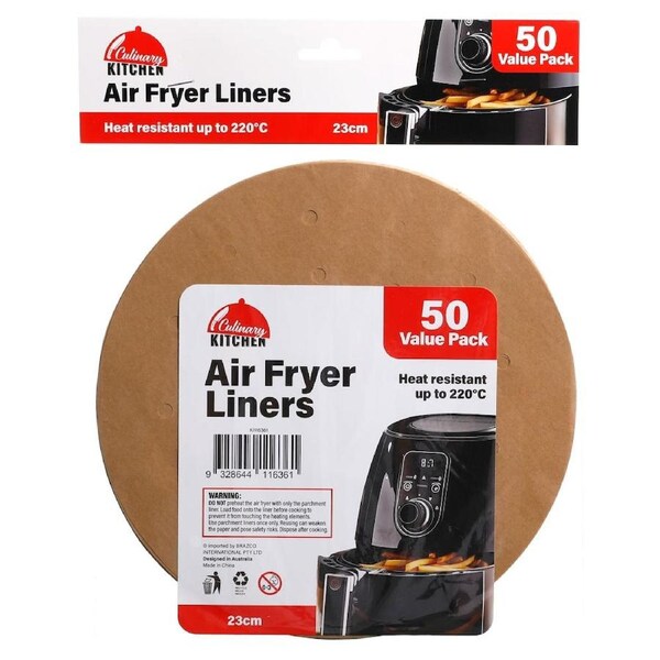 Air Fryer Liners Round Sheet 23cm - 50 Pack