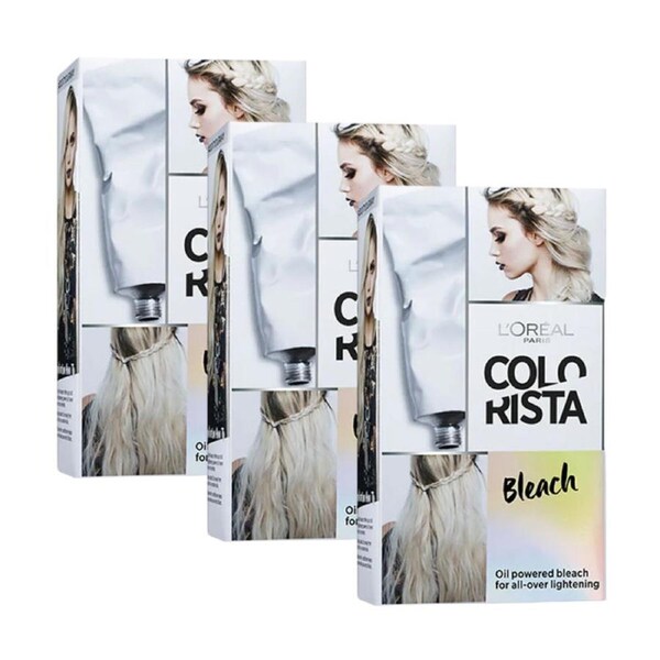 3 x L'Oreal Paris Colorista Blonde Bleach Permanent Hair Colour 250mL