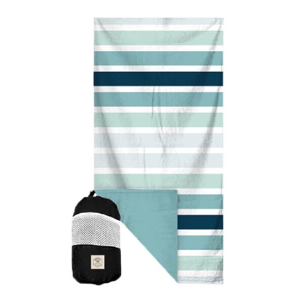 Good Vibes Eco Microfibre Beach Towel Quick Dry Ocean Tide 160x90cm